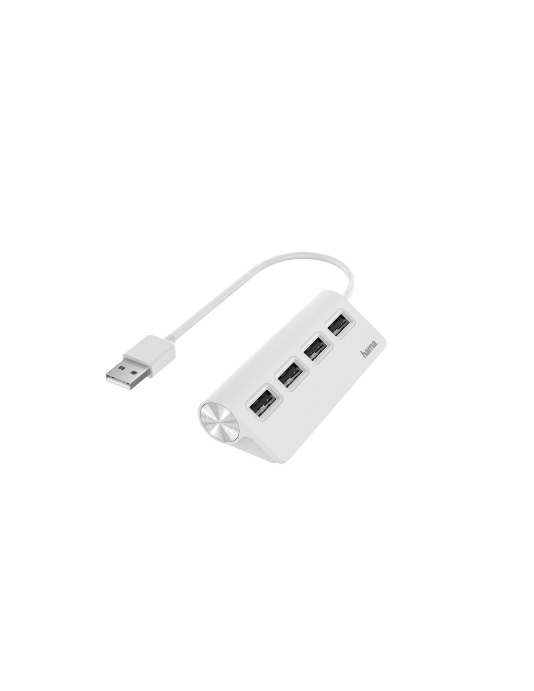 USB Hub, 4 Puertos, 480 Mbps Blanco