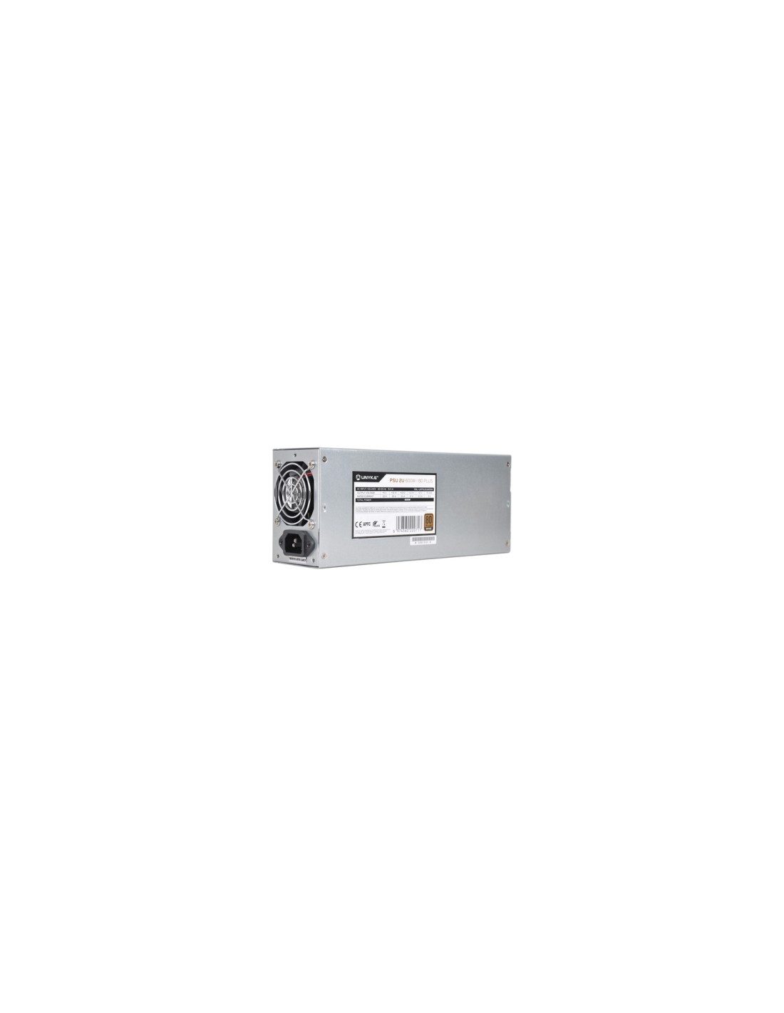 UNYKAch Fuente de Alimentación 2U 600W 80 Plus Bronce