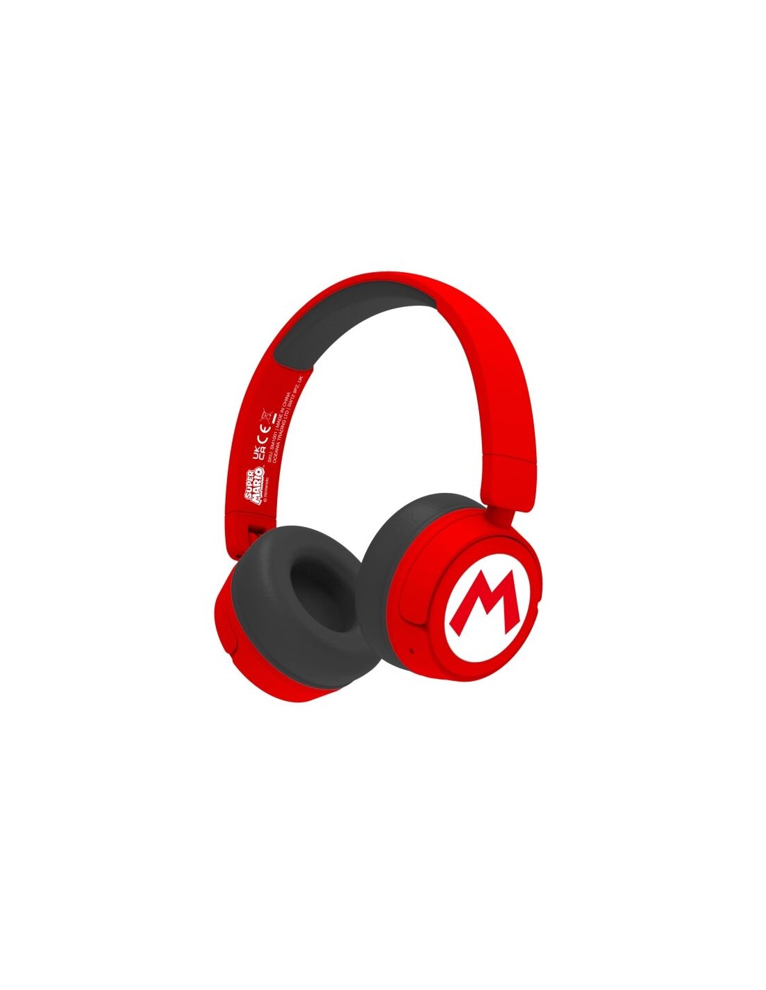 Auriculares Kids BT Logo Super Mario Rojo