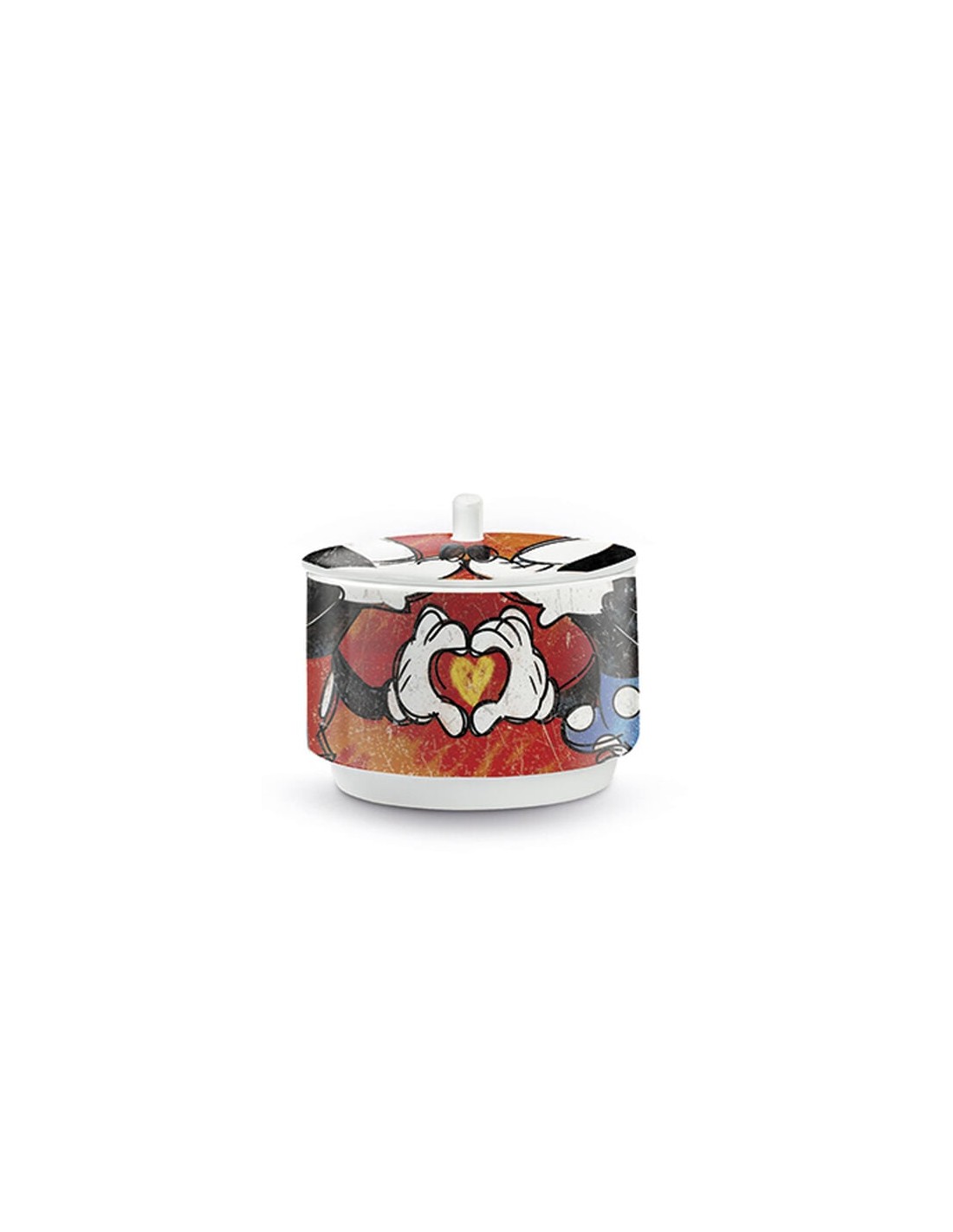 Azucarero Rojo de Mickey Mouse