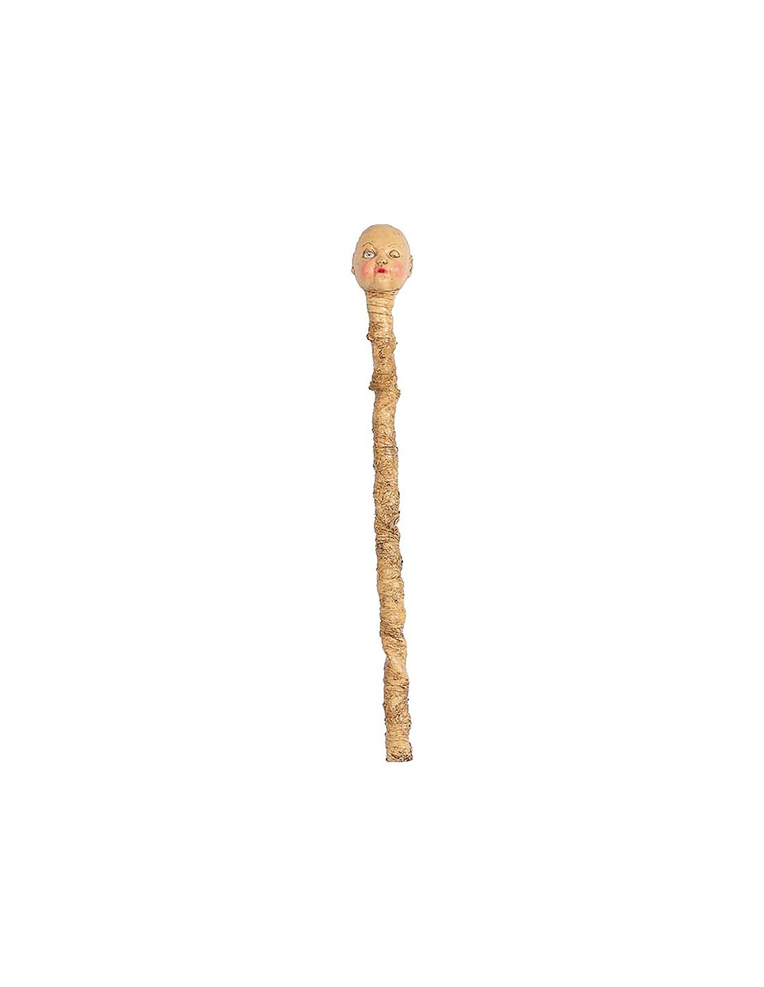 BastÃ³n para disfraz cabeza de muÃ±eca decapitada 117 cm