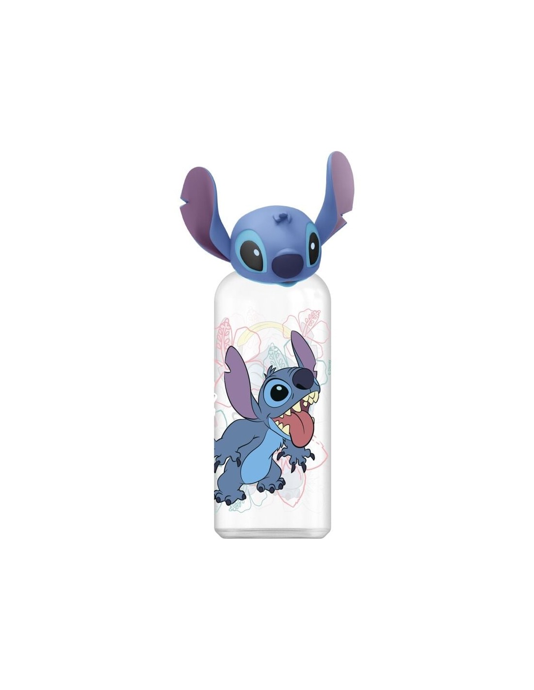 Botella con figura 3D Stitch y palmas 560 ml