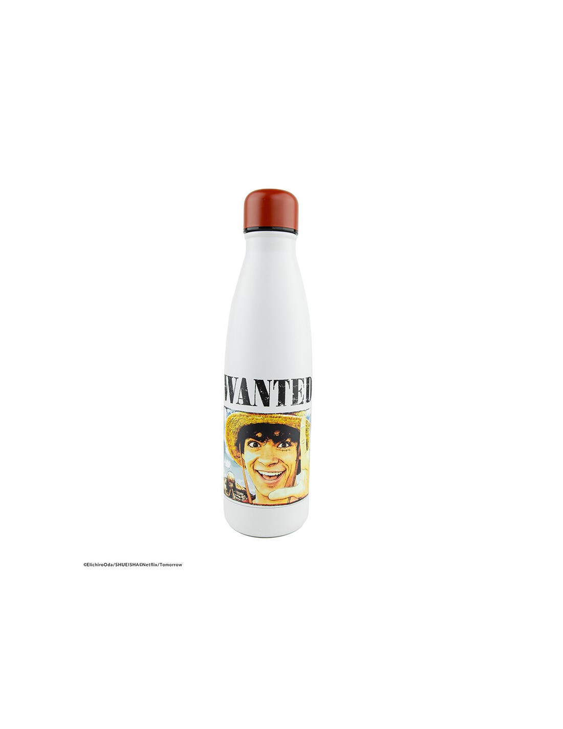 Botella MetÃ¡lica Cartel Se busca Luffy (Live Action) 500 ml