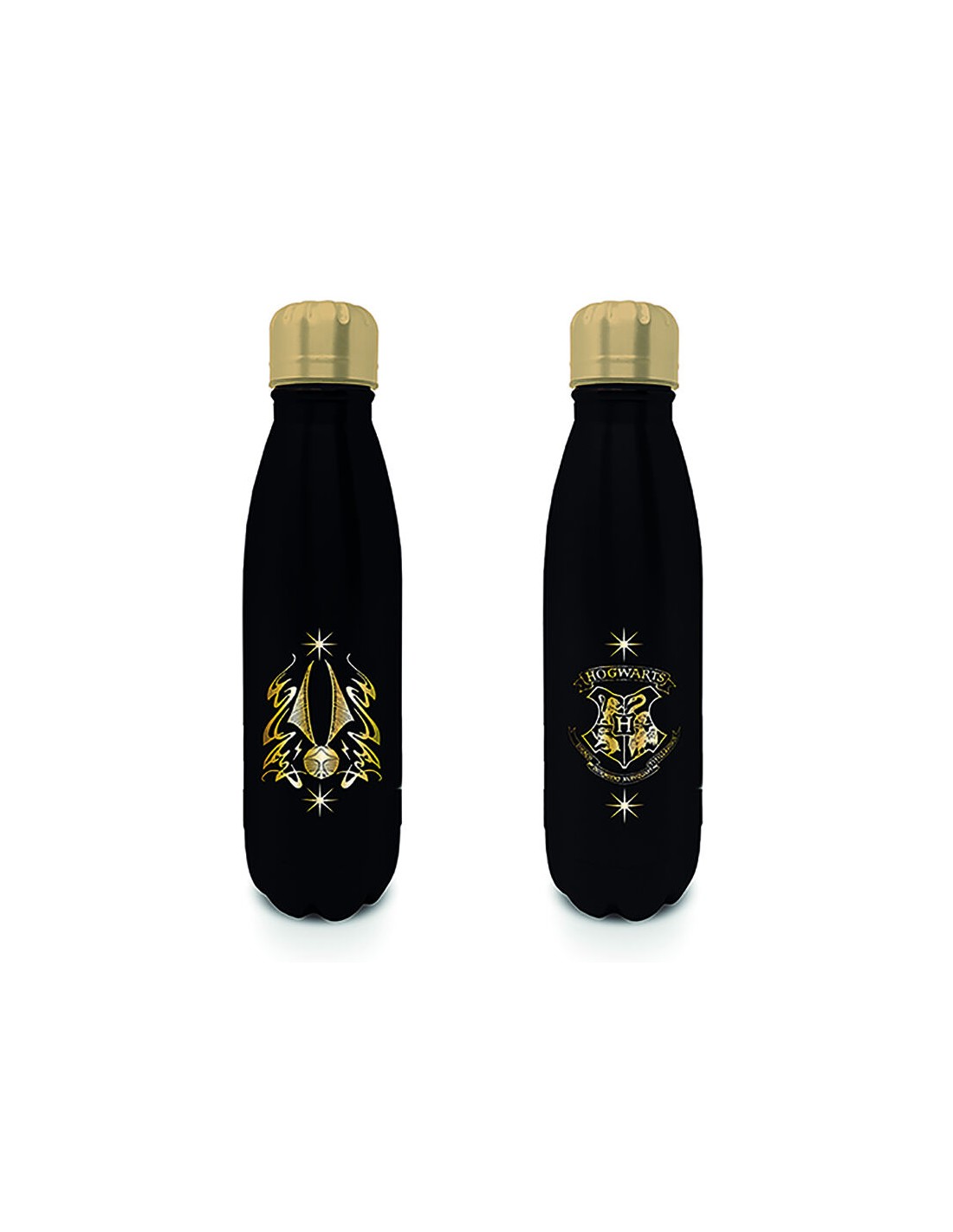 Botella metÃ¡lica Quidditch Snitch negra 540 ml