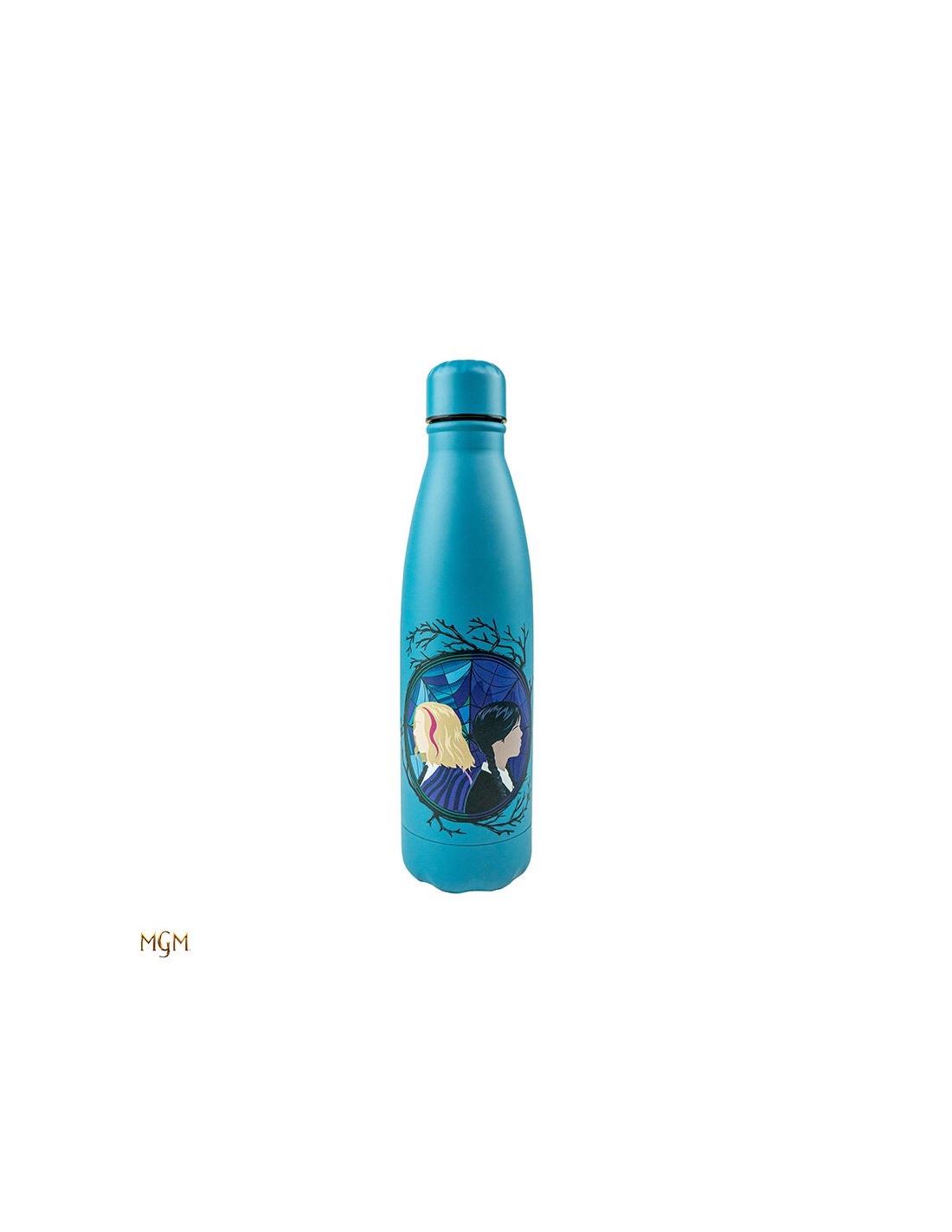Botella MetÃ¡lica Wednesday con Cello azul 500ml