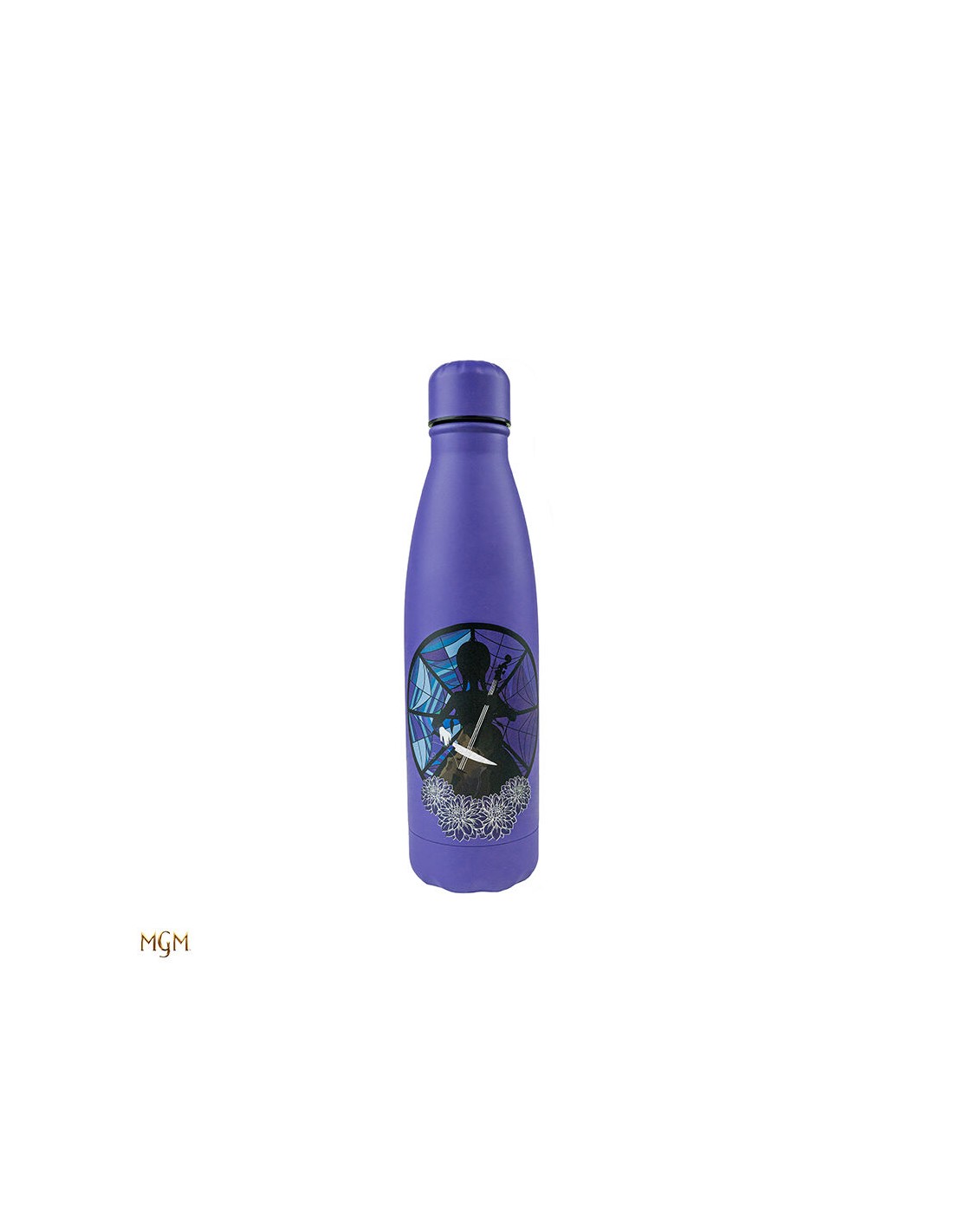 Botella MetÃ¡lica Wednesday con Cello morado 500ml