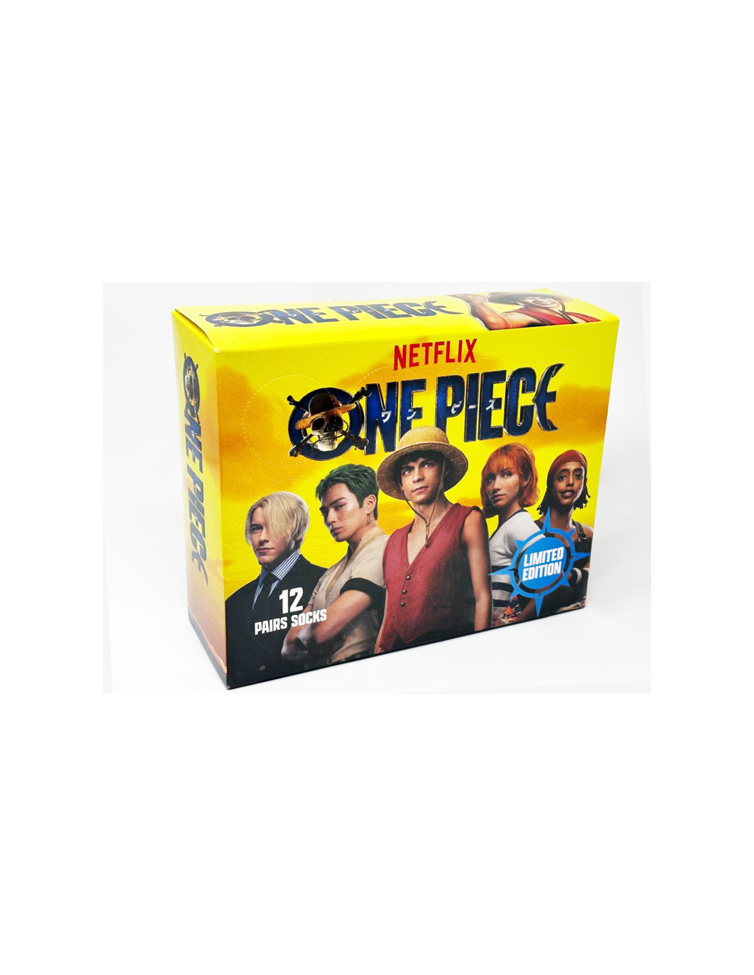 Caja regalo 12 pares calcetines One Piece talla 41/46