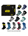 Caja regalo 12 pares calcetines Star Wars talla 40/46