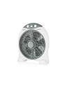 VENTILADOR DE SUELO ORBEGOZO BOX FAN BF 1030 45W ASPAS 30CM 3 VELOCIDADES SEGURIDAD ANTIVUELCO BLANCO 17426