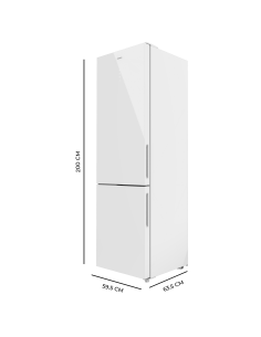 Bolero CoolMarket Combi 356 White Glass E 2