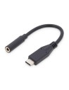 Digitus Adaptador / convertidor de audio USB Tipo-C, Tipo-C/St a jack de 3,5 mm/Bu