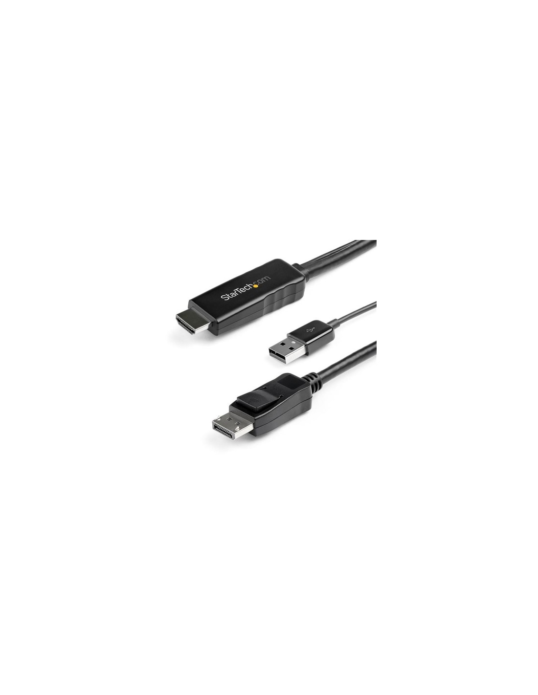 StarTech.com Cable de 2m HDMI a DisplayPort - 4K 30Hz - Fuente de energÍ­a USB - Negro