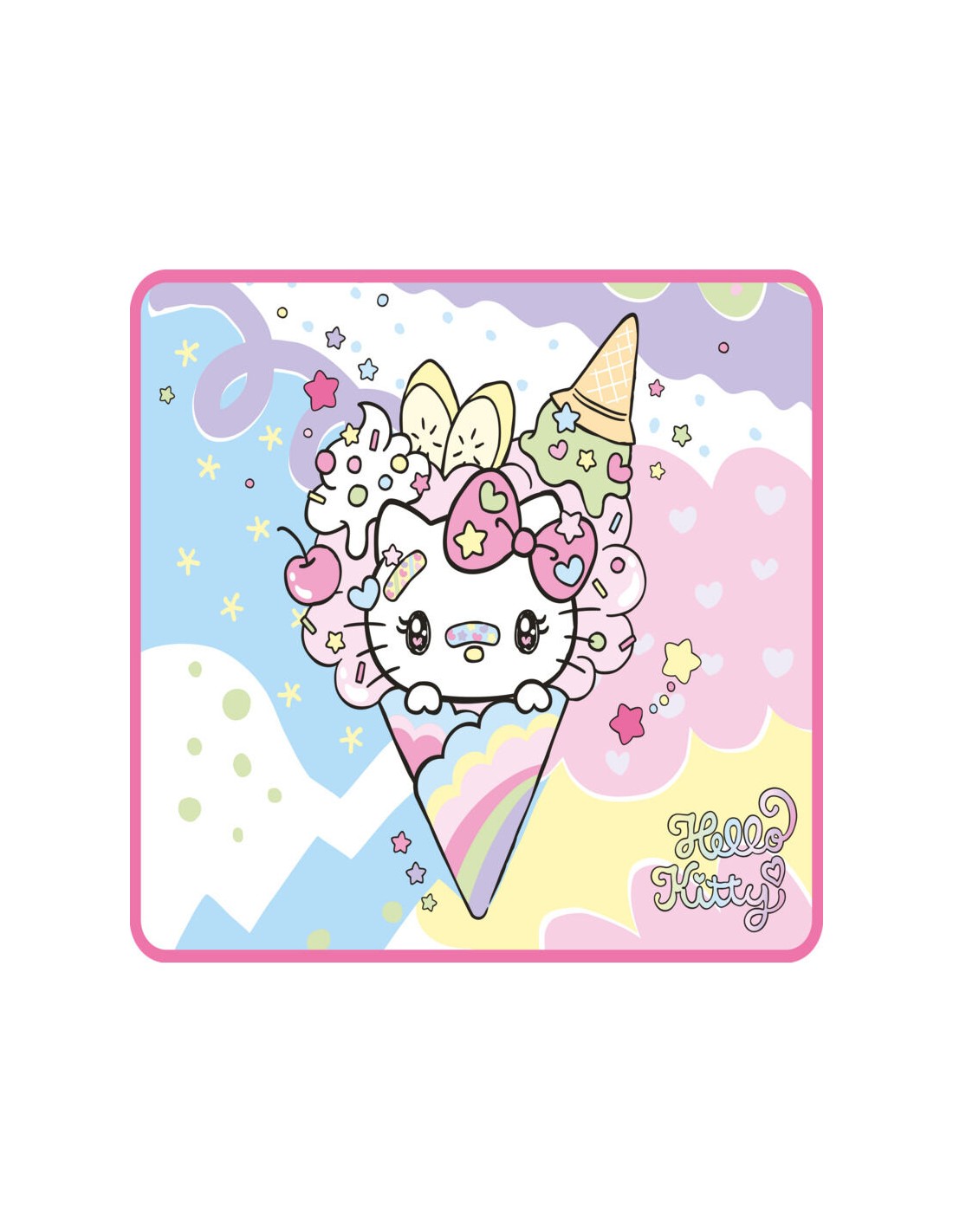 Alfombrilla Hello Kitty helado 32 x 27 cm