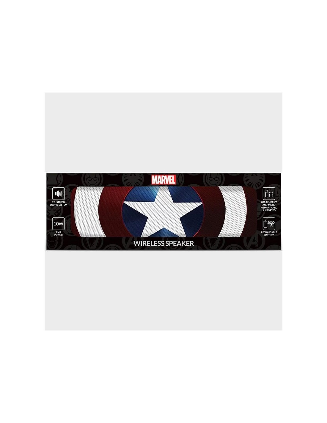 Altavoz Bluetooth Stereo PortÃ¡til CapitÃ¡n AmÃ©rica