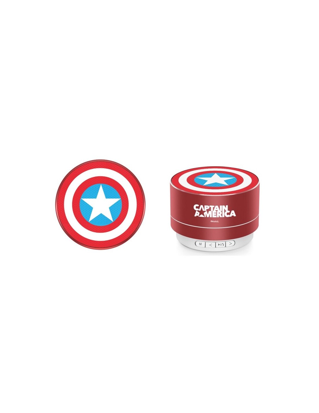 Altavoz InhalÃ¡mbrico PortÃ¡til CapitÃ¡n AmÃ©rica Rojo