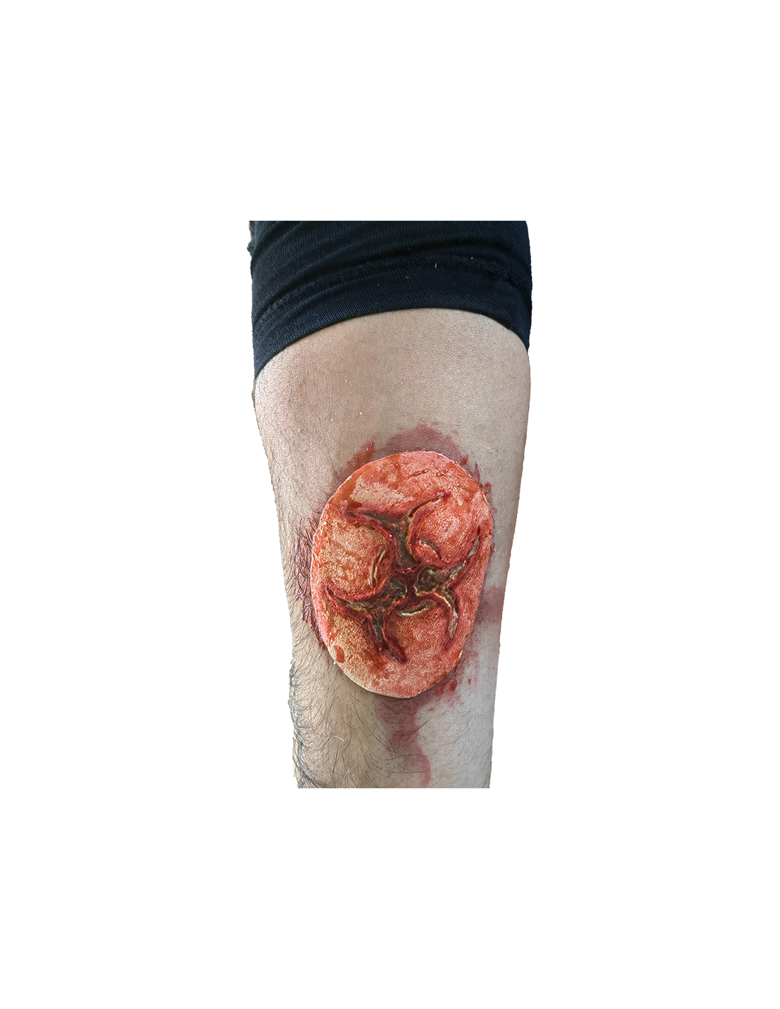 AplicaciÃ³n de LÃ¡tex y maquillaje Biohazard