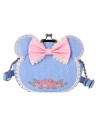 Bolso bandolera Minni Mouse cierre de beso y estampado de flores