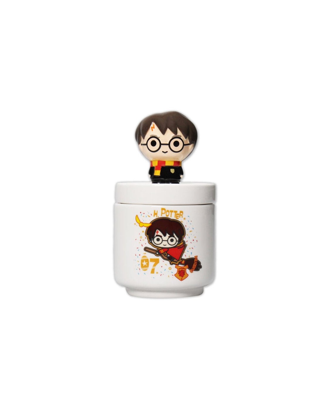 Bote con tapa Harry Potter Kawaii 14cm