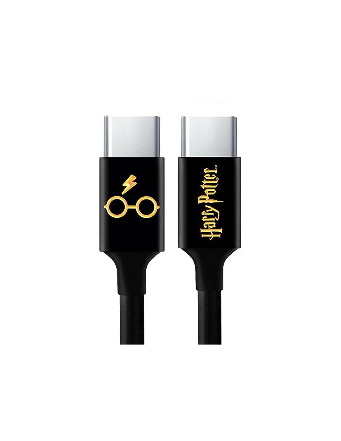 Cable Tipo C a Tipo C Harry Potter logo y gafas 1m