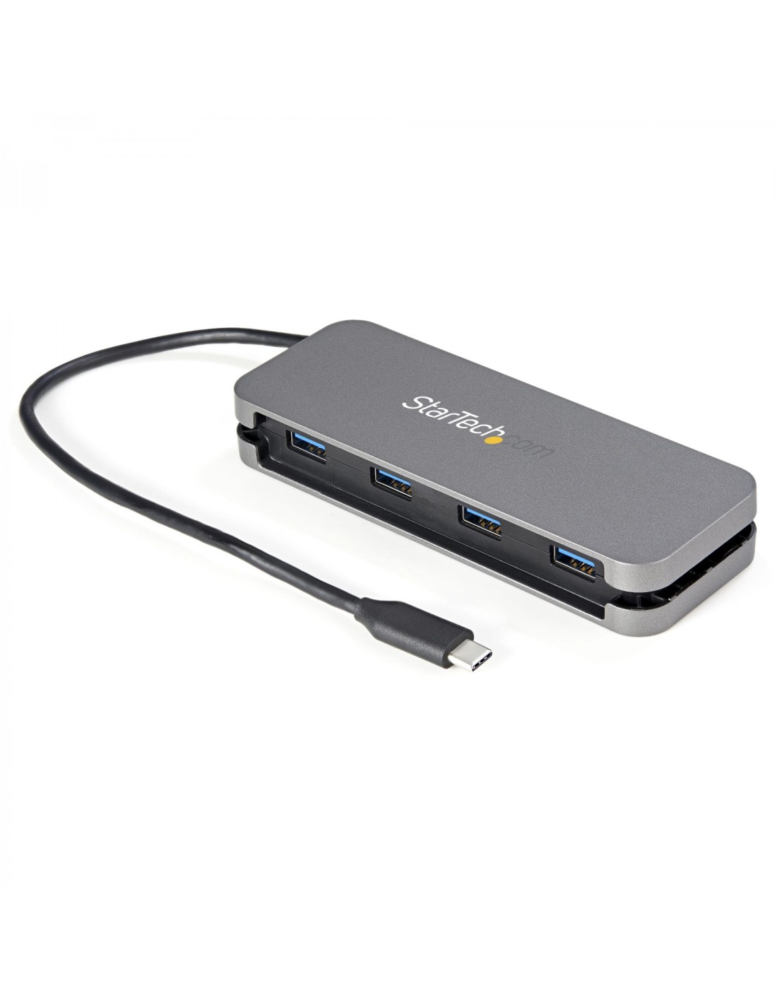 StarTech.com HUB de interfaz USB 3.2 Gen 1 (3.1 Gen 1) Type-C 5000 Mbit/s Negro, Gris