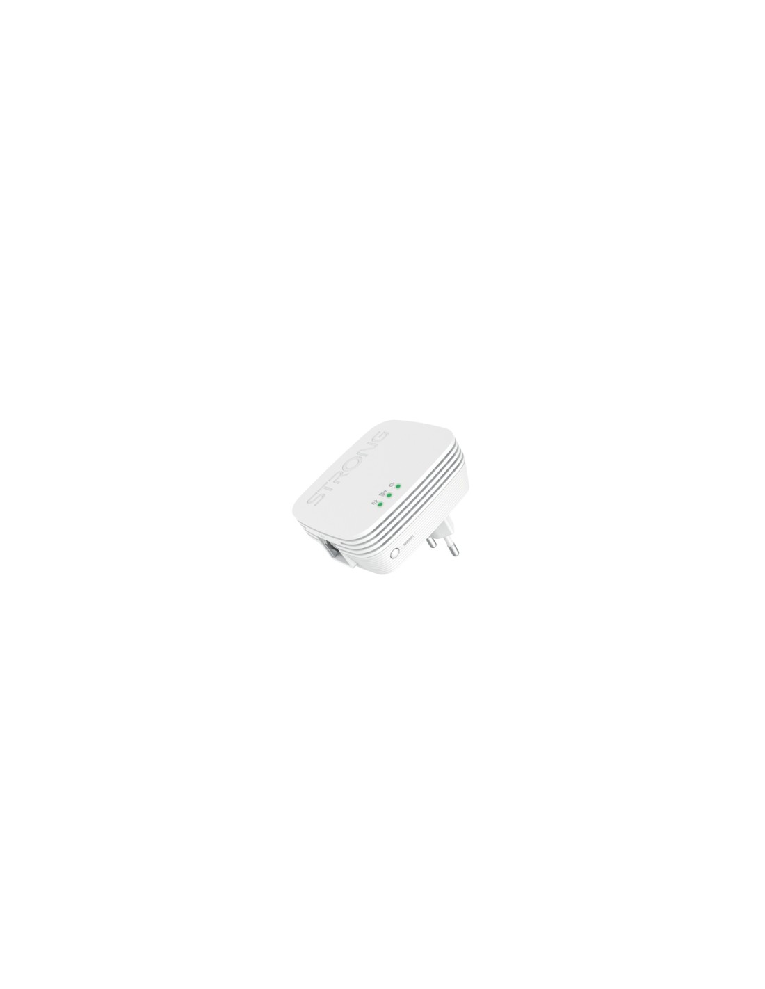 Strong POWERLWF600DUOMINI adaptador de red PowerLine 600 Mbit/s Ethernet Wifi Blanco 2 pieza(s)