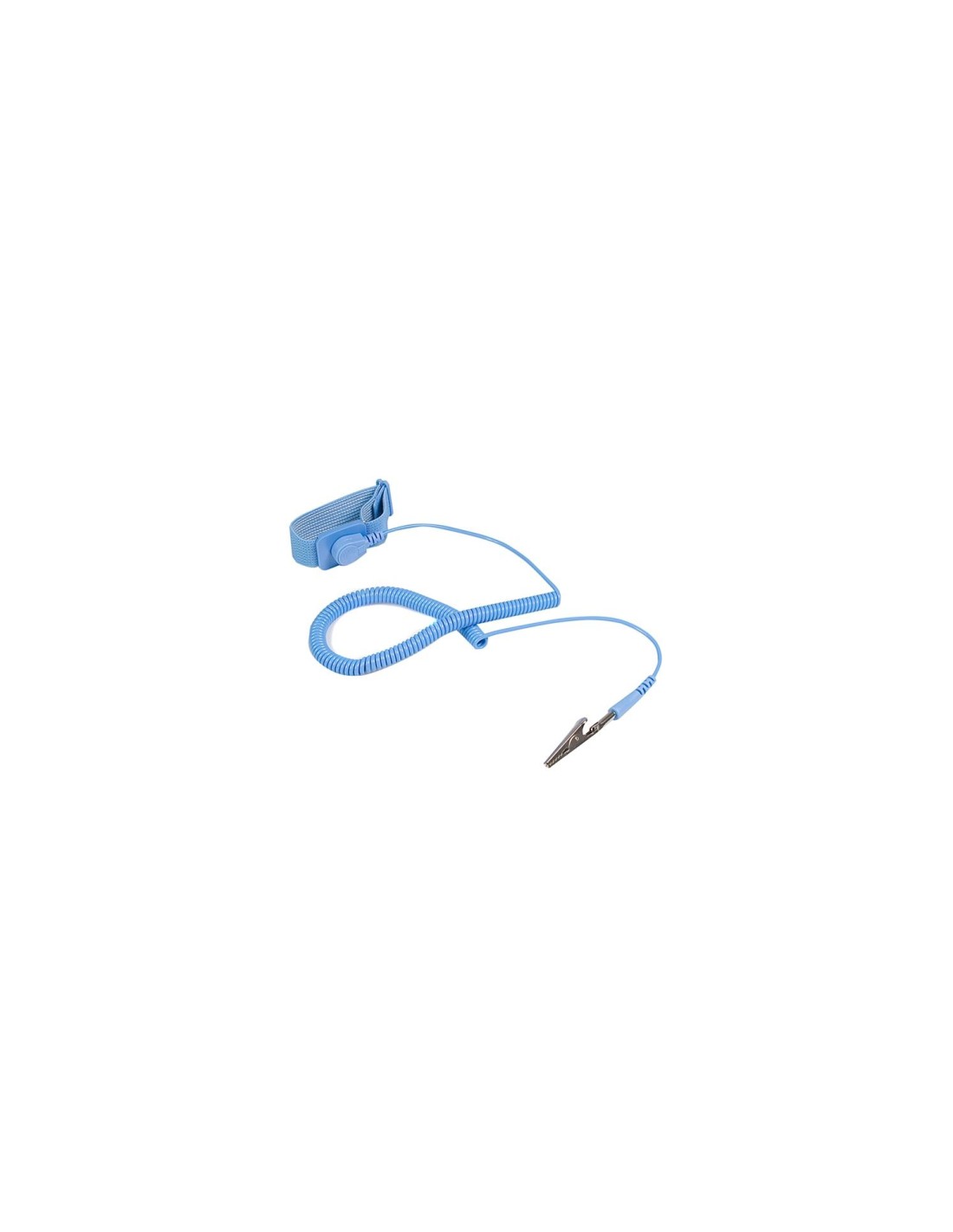 StarTech.com SWS100 Pulsera Antiestática con Cable a Tierra - Brazalete Antiestático con Protección ESD Azul