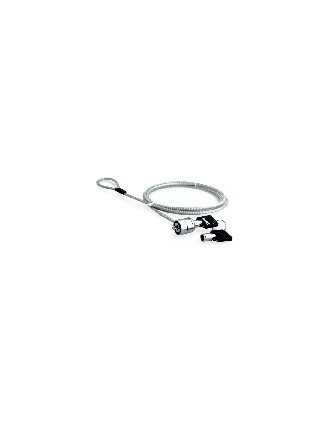 Cable de seguridad antirrobo natec genesis lobster key 2 llaves 1.8m metalico NZL-0225