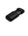 Memoria usb Verbatim PinStripe - Unidad USB de 128 GB - Negro 49071