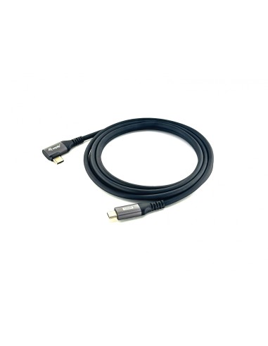 Equip Cable USB 2.0 C a C en ángulo de 90°, M/M, 2,0 m, PD 100 W,