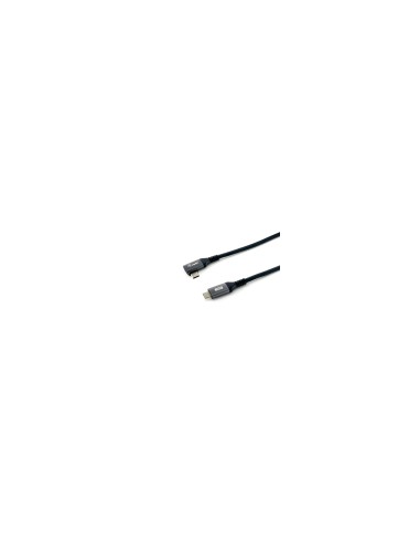 Equip Cable USB 2.0 C a C en ángulo de 90°, M/M, 2,0 m, PD 100 W,