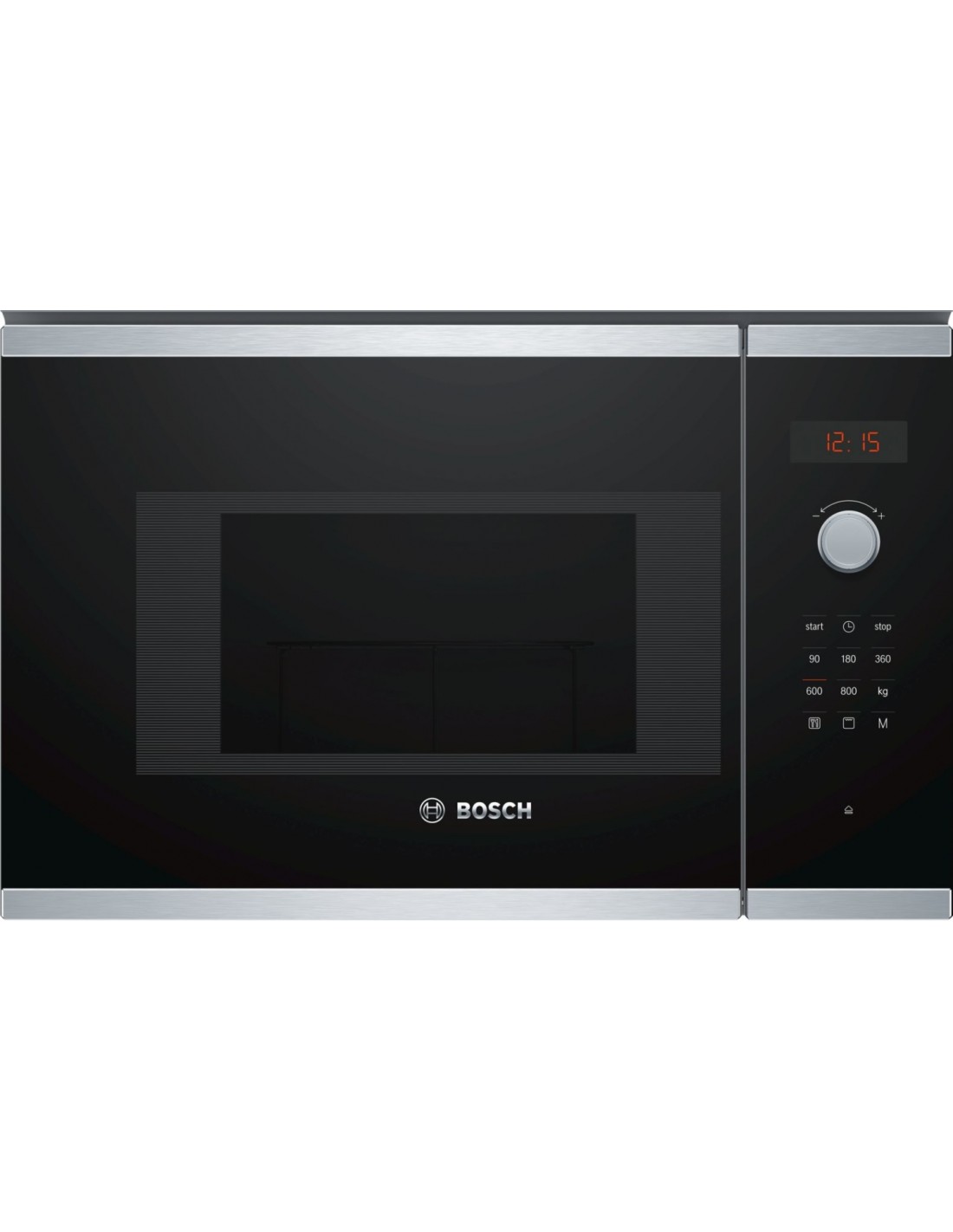 Bosch BEL523MS0 microondas Integrado 20 L 800 W Negro, Acero inoxidable