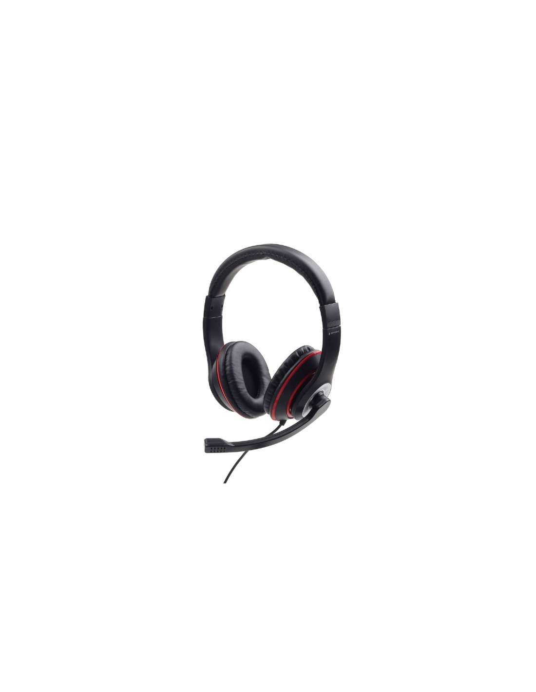 Gembird MHS-03-BKRD auricular y casco Auriculares Alámbrico Diadema Juego Negro, Rojo