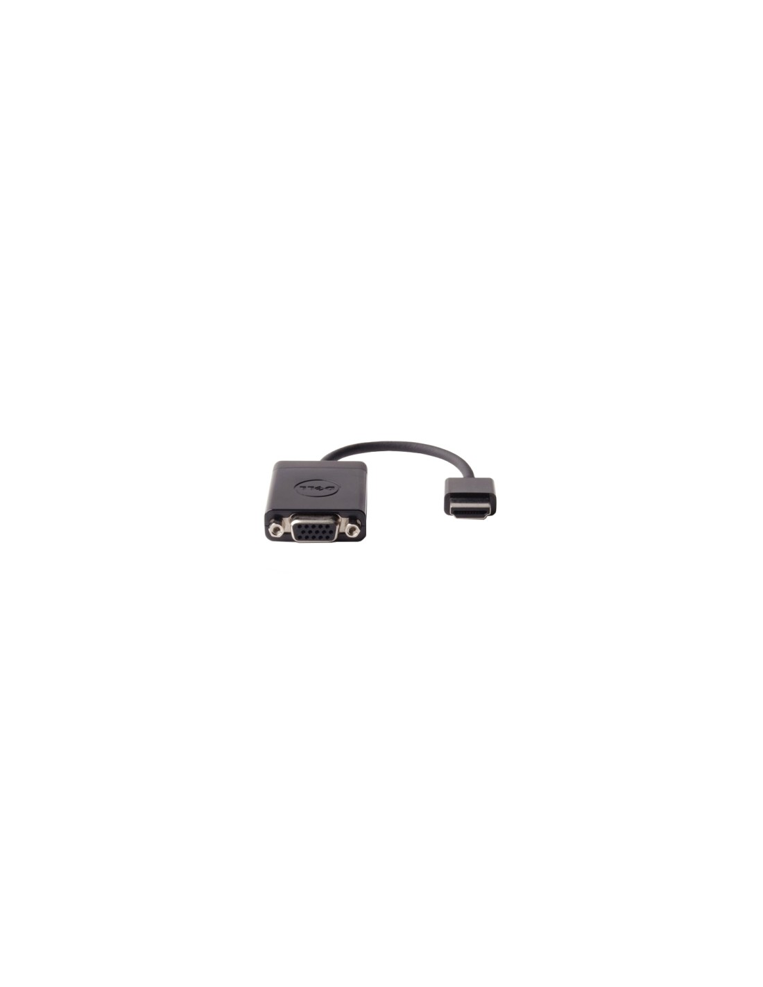 DELL Adaptador de cable de vÍ­deo HDMI, VGA (D-Sub) Negro