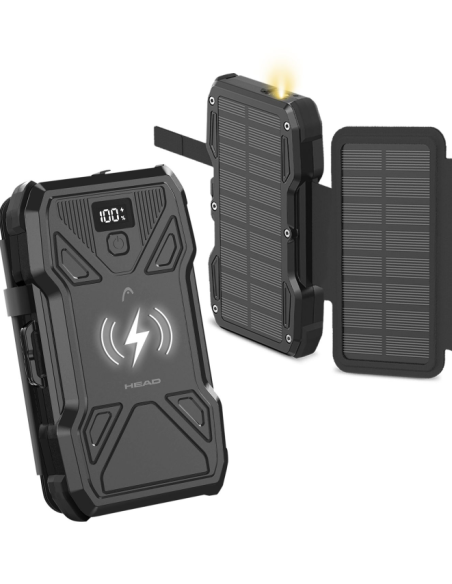 BATERÍA EXTERNA POWERBANK SOLAR 10000MAH PD 22.5W CARGA INALAMBRICA
