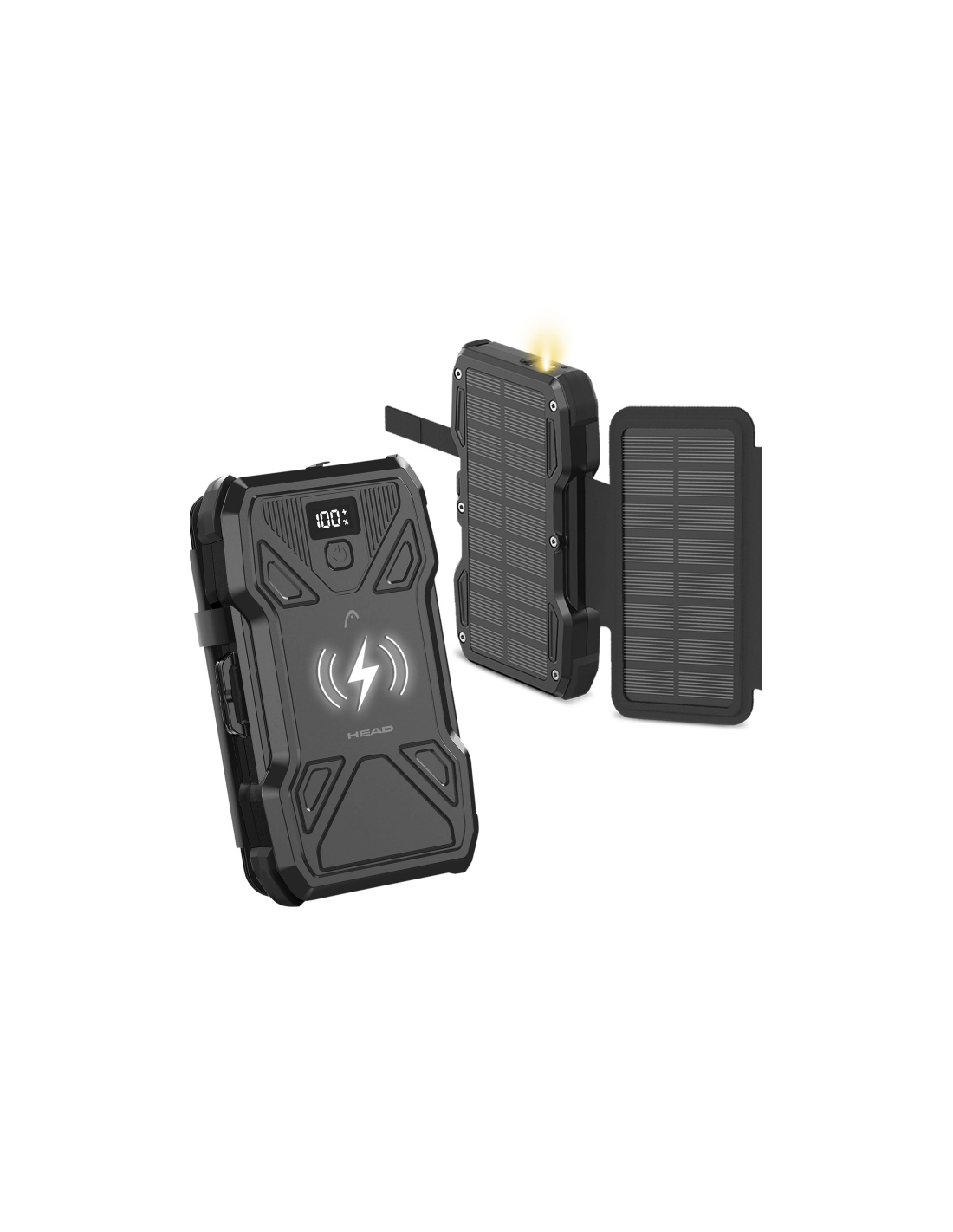 HEAD BATERÍA AUXILIAR SOLAR 10000MAH PD 22.5W CARGA INALAMBRICA