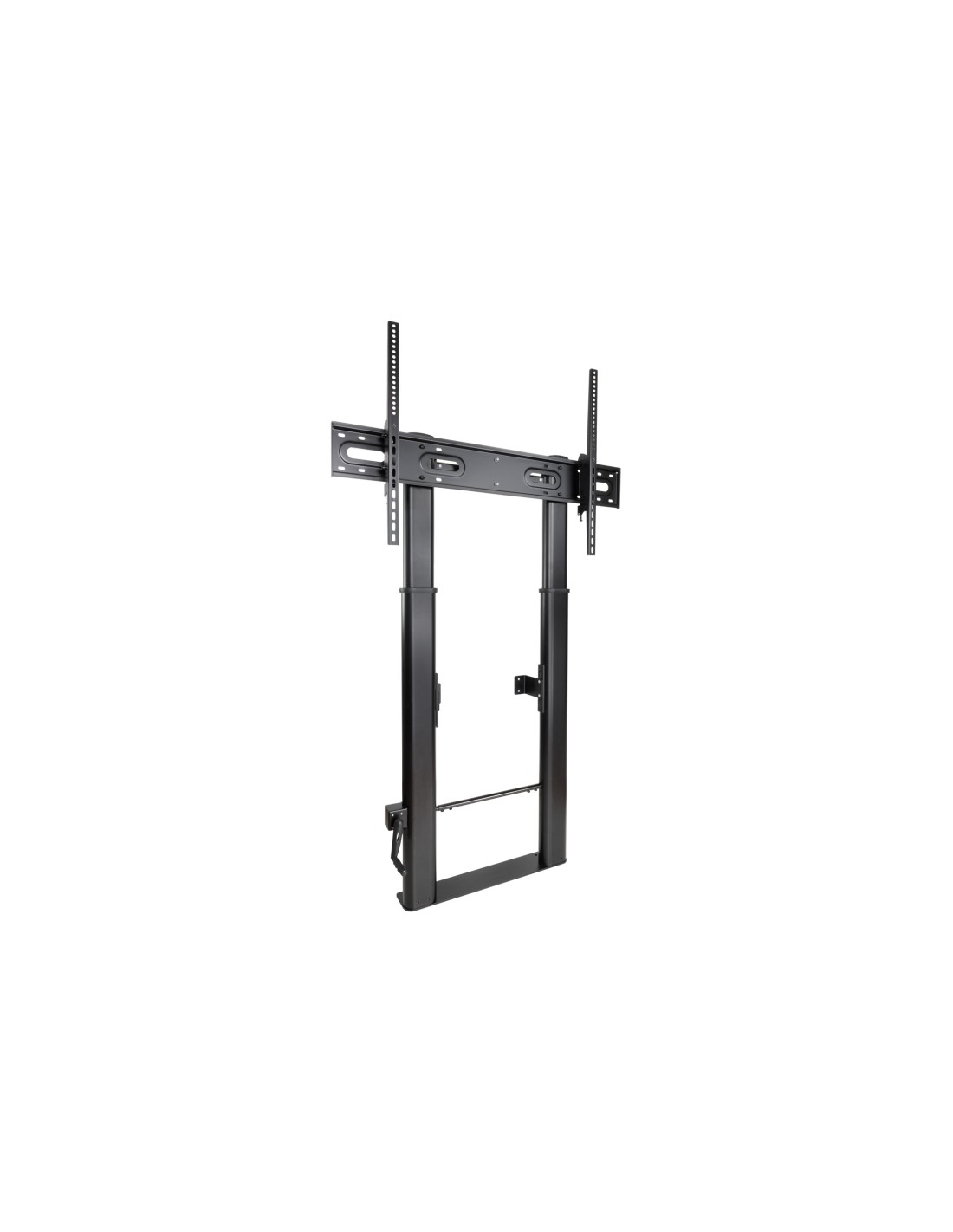TooQ Lottus Soporte de Suelo/Pared Fijo con Regulación de Altura para Pantallas 55"-100", Negro