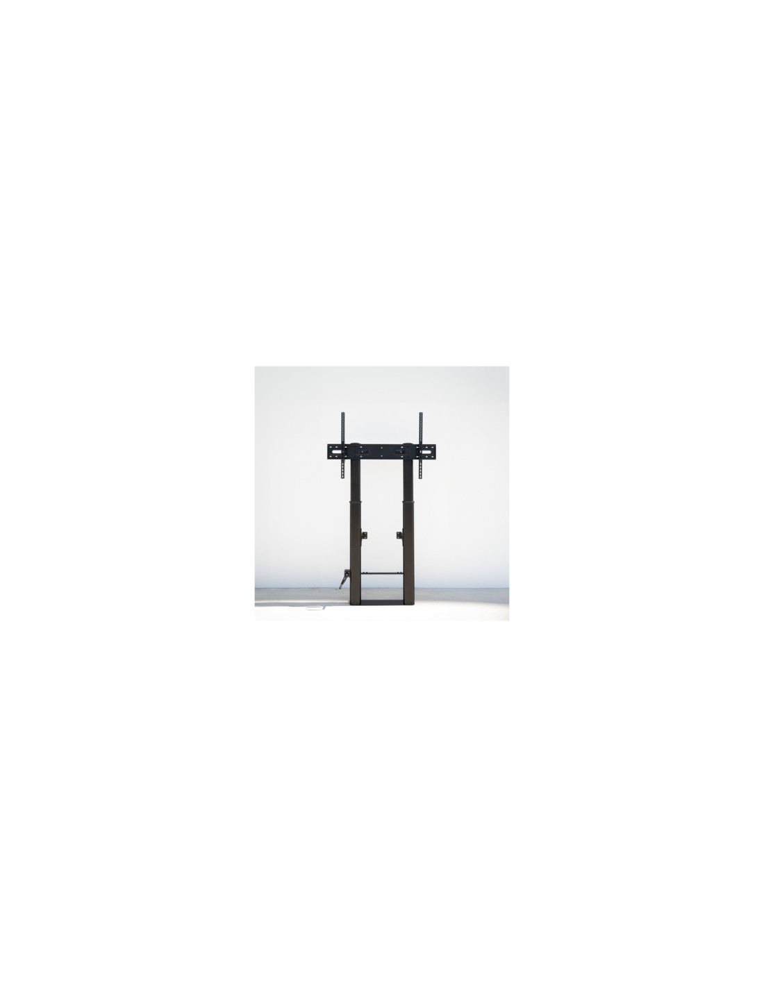 TooQ Lottus Soporte de Suelo/Pared Fijo con Regulación de Altura para Pantallas 55"-100", Negro