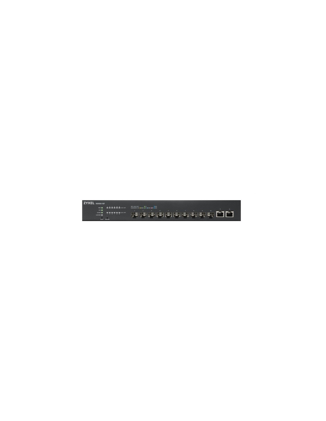 Zyxel XS1930-12F-ZZ0101F switch Gestionado L2/L3 10G Ethernet (100/1000/10000) Negro