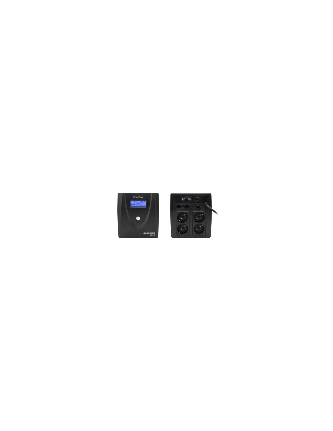 CoolBox Guardian 3 LCD 1200VA sistema de alimentación ininterrumpida (UPS) Línea interactiva 1,2 kVA 720 W 4 salidas AC