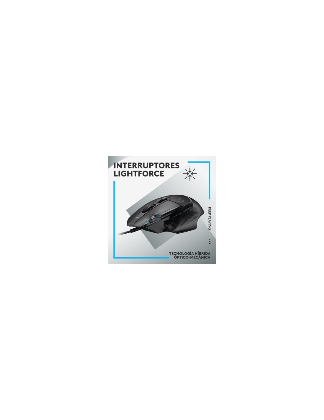 Logitech G G502 X ratón Juego mano derecha USB tipo A Óptico 25600 DPI
