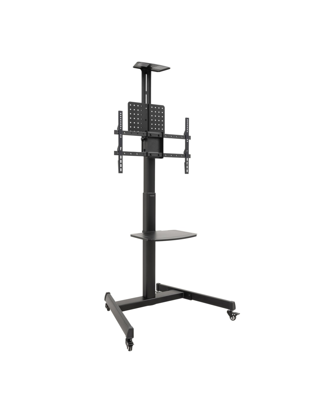 TooQ ?COMETA? Soporte de Suelo con Ruedas con Regulación de Altura para Pantallas 37"- 70", Rotación 90°, Negro