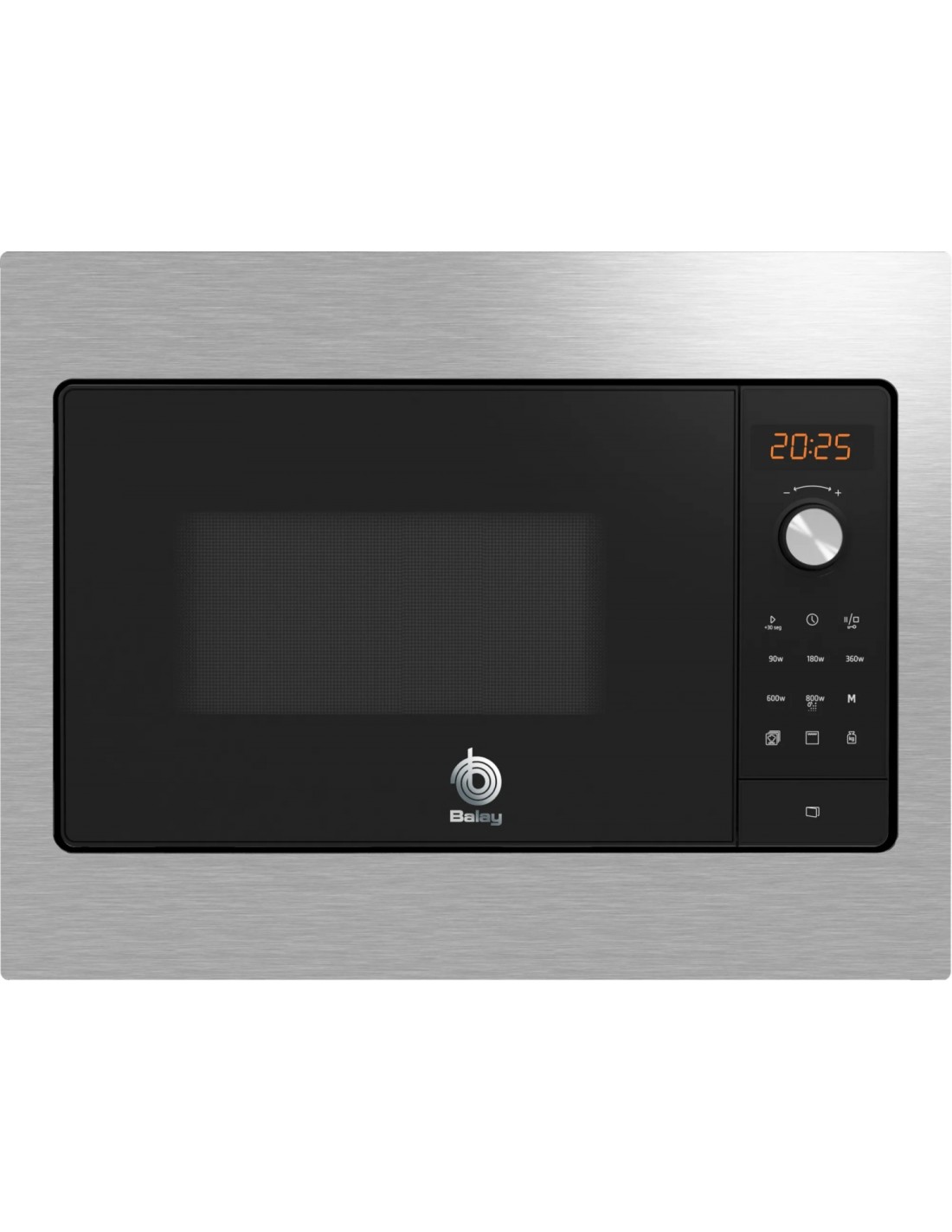Balay 3CG5142X3 microondas Integrado Microondas con grill 20 L 800 W Negro, Acero inoxidable