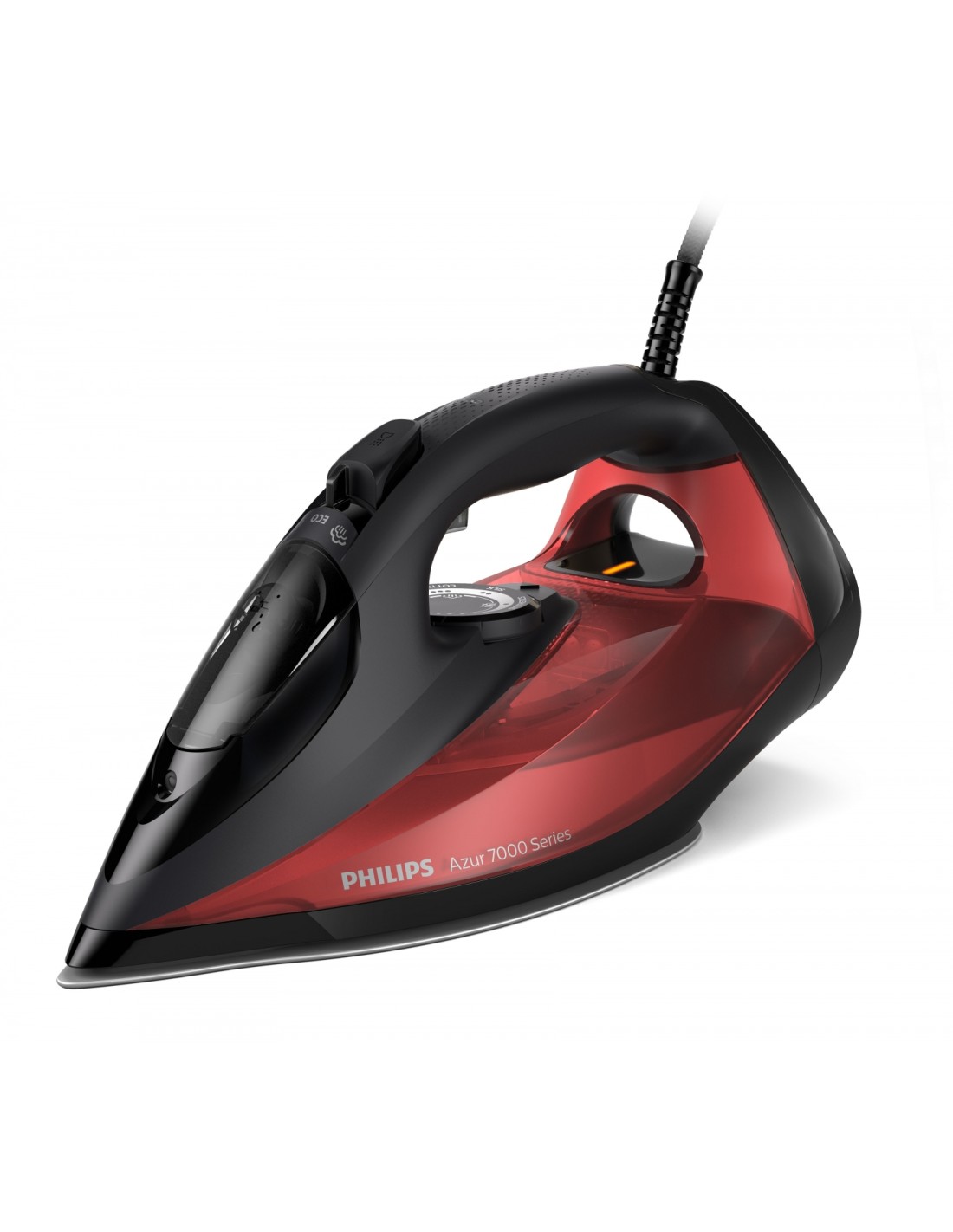 Philips 7000 series DST7022/40 Plancha de vapor HV en negro/rojo
