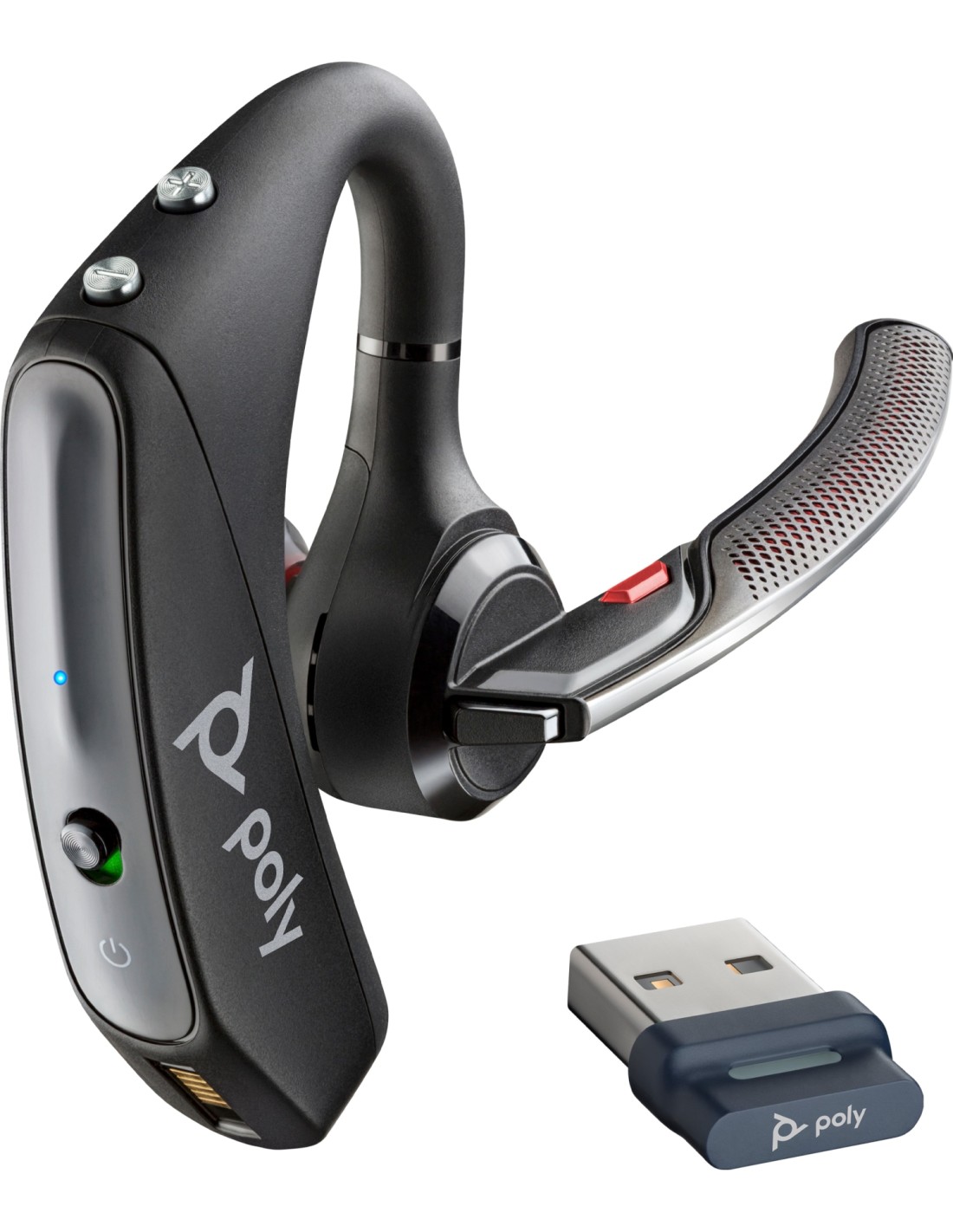 POLY Auriculares Voyager 5200 UC USB-A + Llave BT600 TAA
