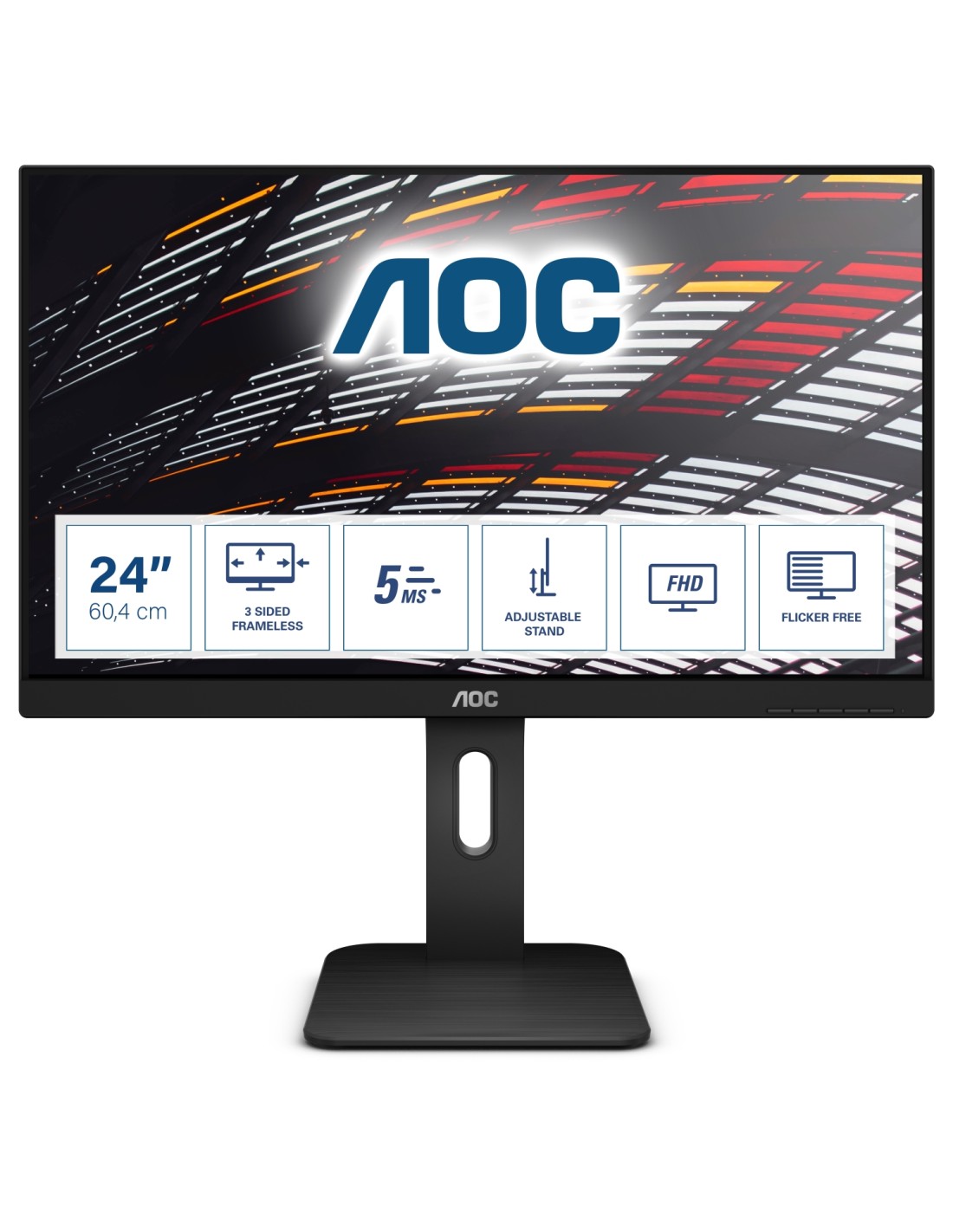 AOC P1 24P1 pantalla para PC 60,5 cm (23.8") 1920 x 1080 Pixeles Full HD LED Negro