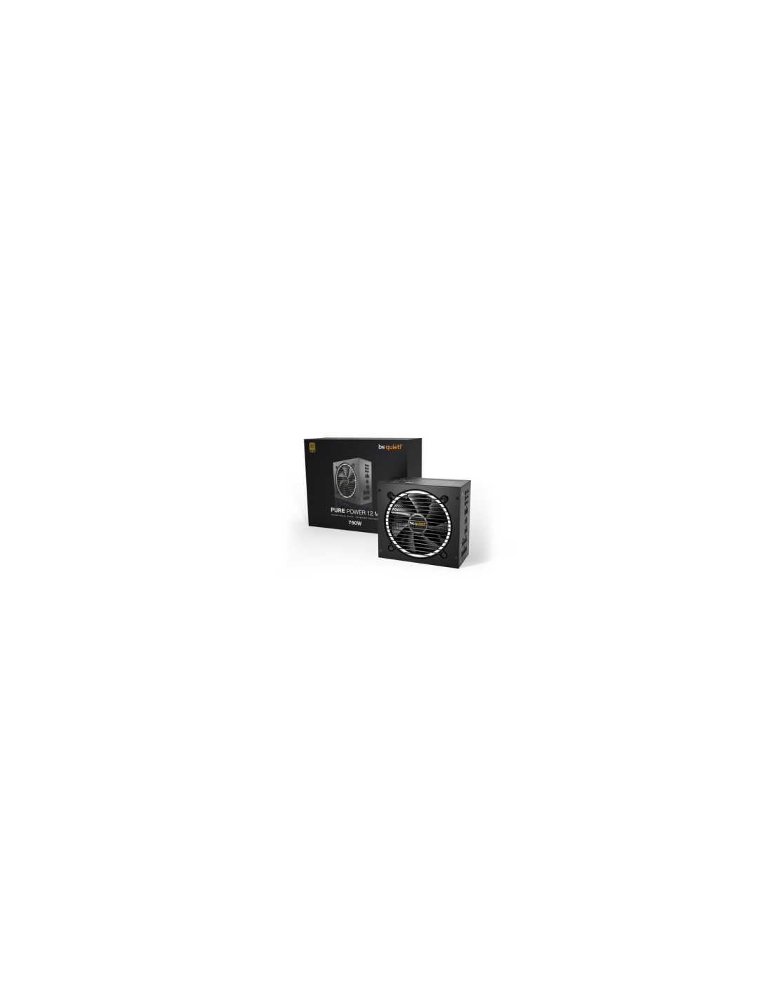 be quiet! Pure Power 12 M unidad de fuente de alimentación 750 W 20+4 pin ATX ATX Negro