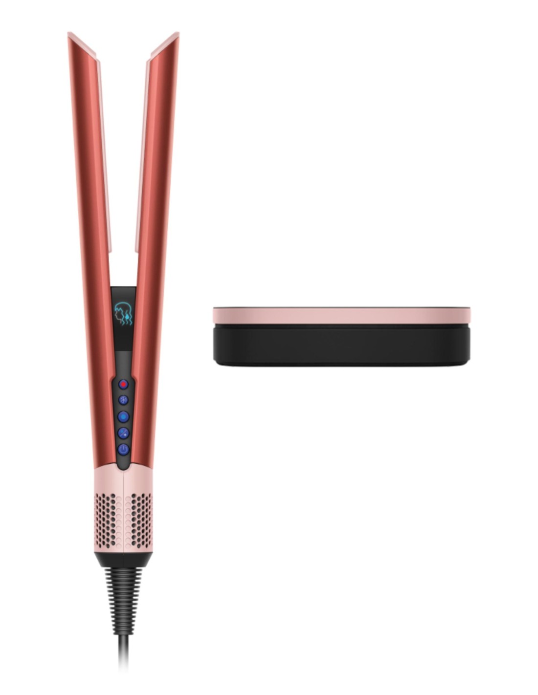 Dyson Airstrait Plancha de pelo Vapor Bronce, Rosa 1600 W 2,72 m