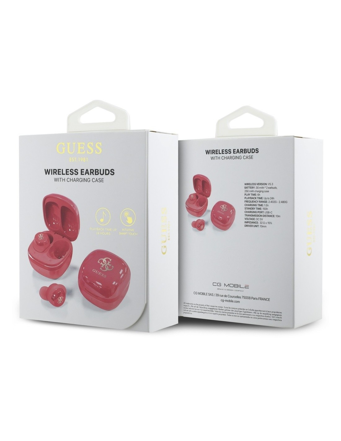 GUESS AURICULAR TWS MINI ROSA