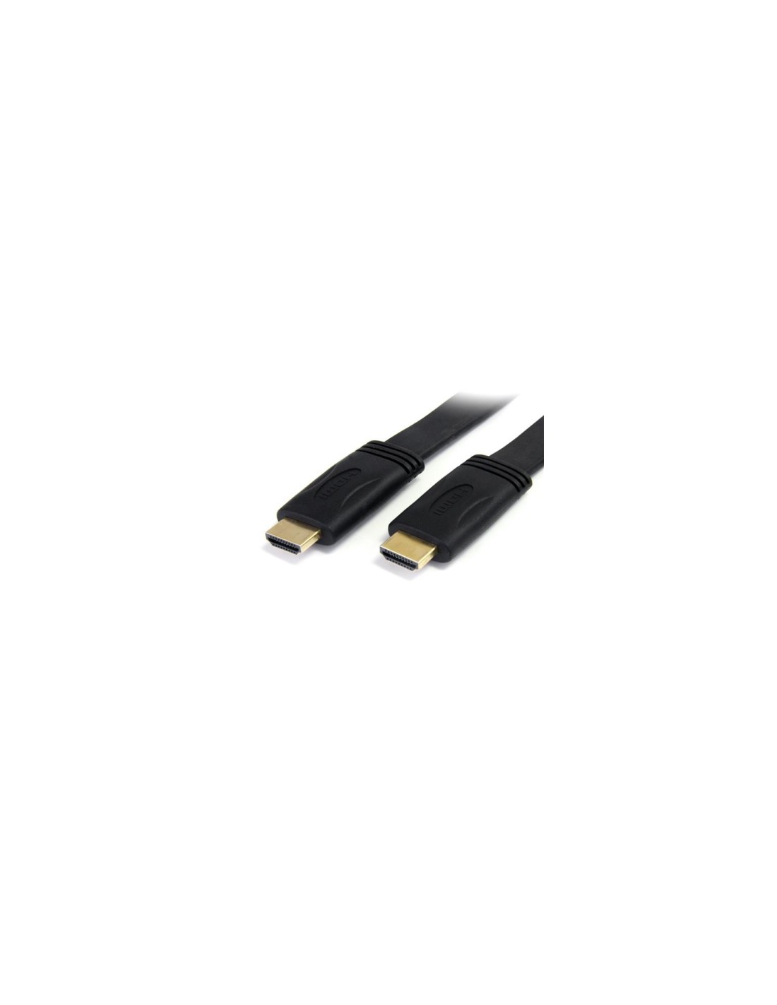StarTech.com Cable HDMI de alta velocidad con Ethernet Plano - Macho a Macho - Ultra HD 4k x 2k - 5m Negro
