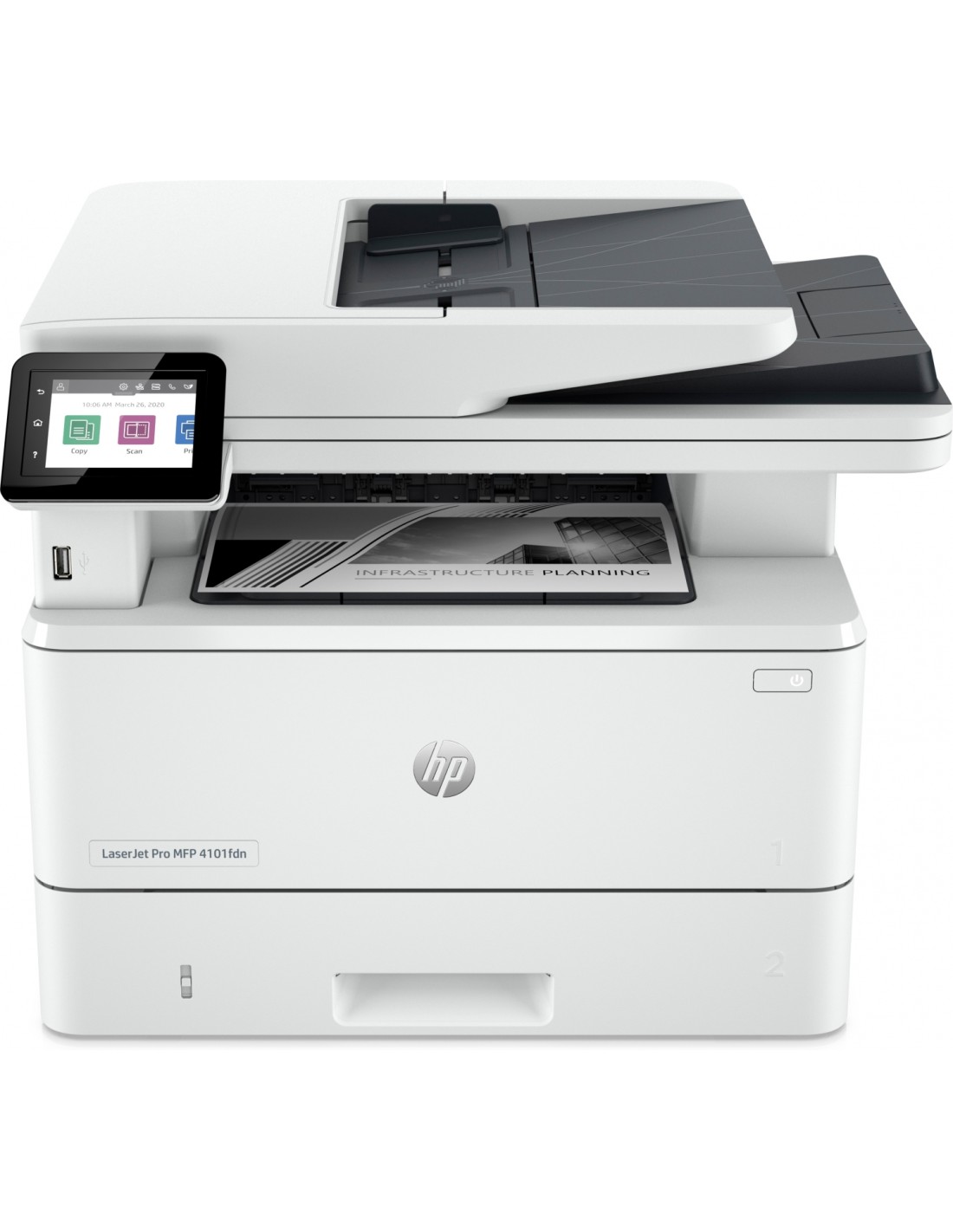HP LaserJet Pro Impresora multifunción HP 4102fdwe, Blanco y negro, Impresora para Pequeñas y medianas empresas, Imprima, copie,